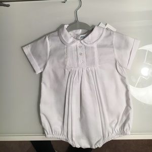 Feltman bros christening NB newborn onesie new