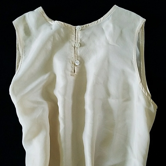 The Limited Tops - 100% silk cream color top by THE LIMITED