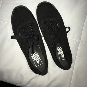 Size 7.5 black vans