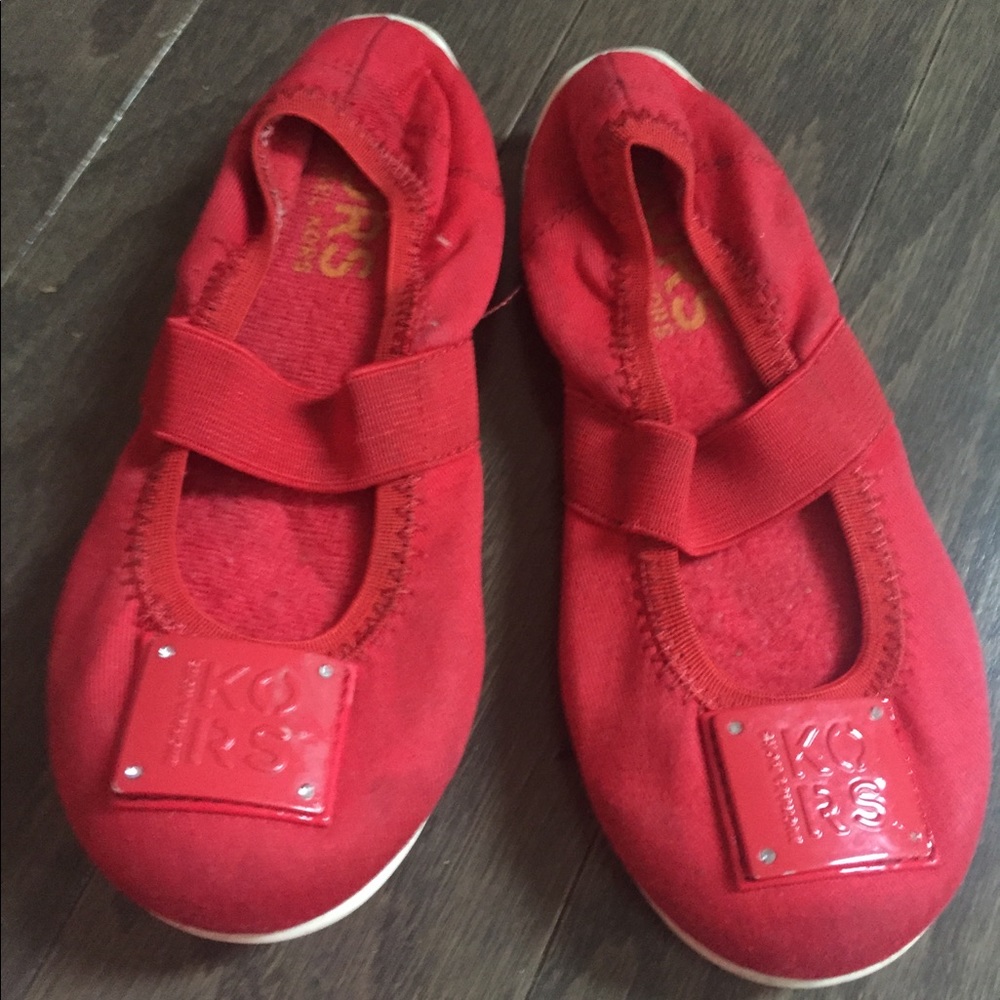 Michael Kors Red Kids comfortable flats/sandals