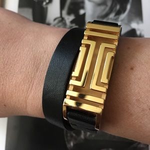 Tory Burch Fret Double Wrap Fitbit Bracelet