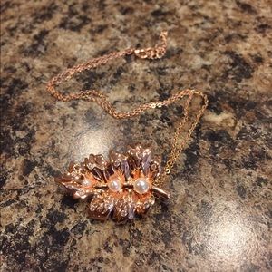 **5 for $15** Rose gold brooch/necklace