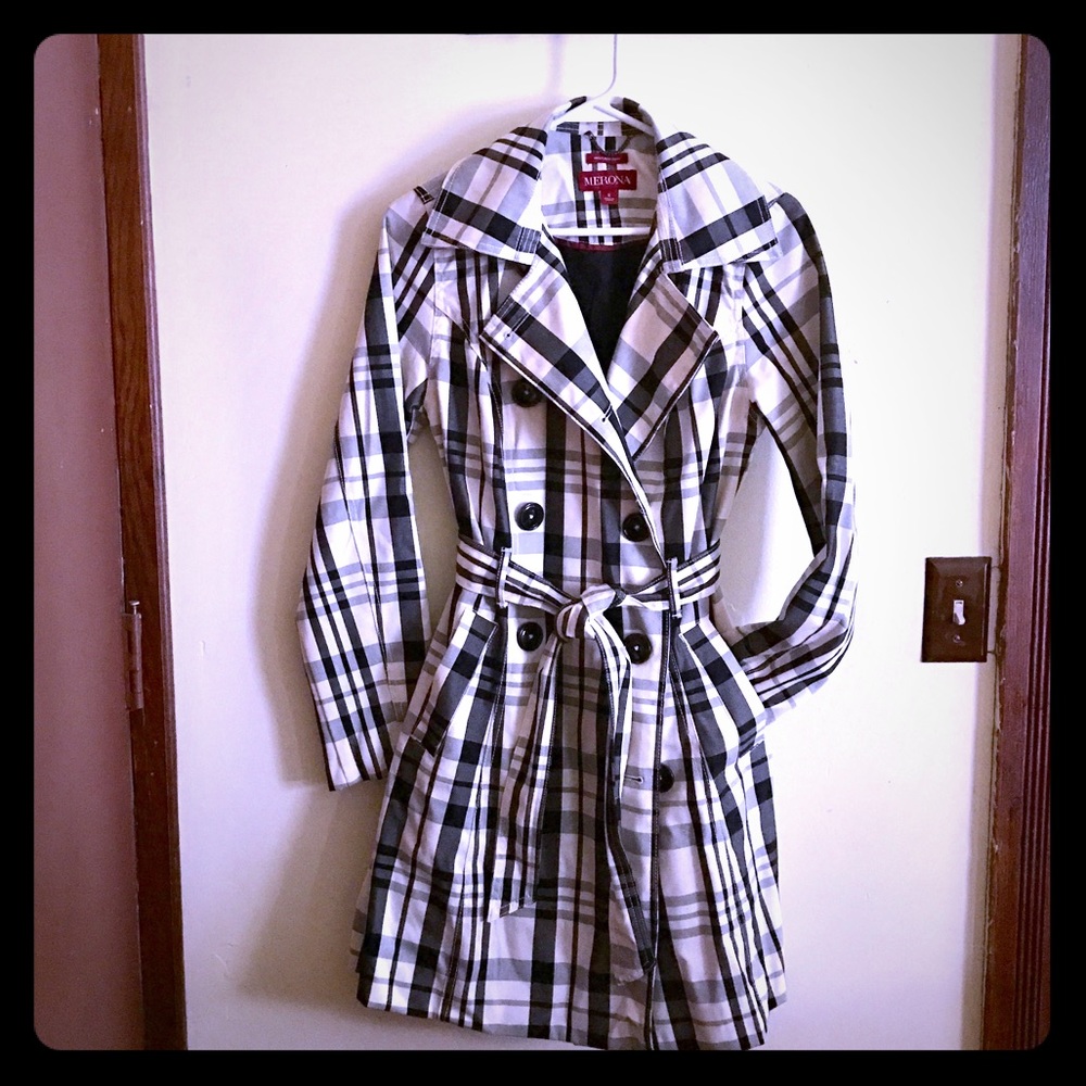Merona Rain Jacket / Trench Coat, Size S, Like New
