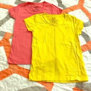 Two 2t fruit of the loom shirts