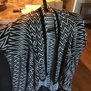 Black and white sweater