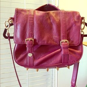 Deux Lux Spiky Messenger Bag