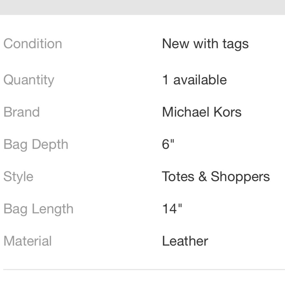 NEED TO SELL QUICKLY. NEW MICHAEL KORS BLACK BAG - Picture 8 of 8