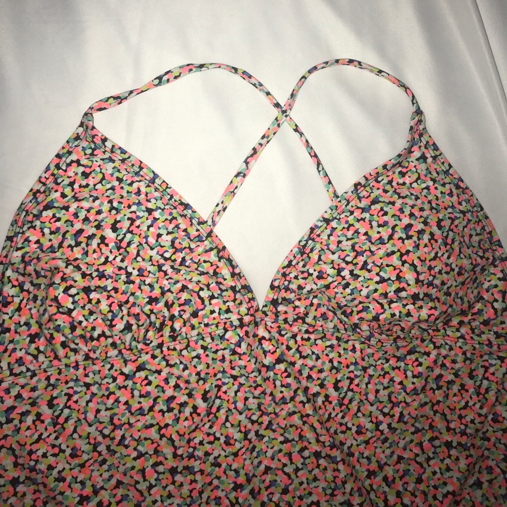 Colorful Open Back Old Navy Swimsuit