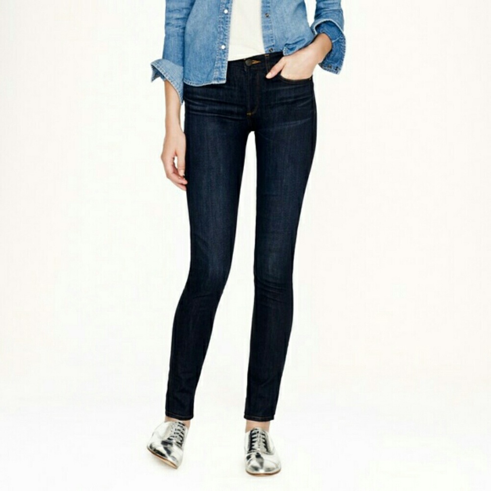 J Crew Toothpick Dark Blue Jeans