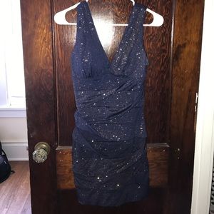 Navy sparkle dress