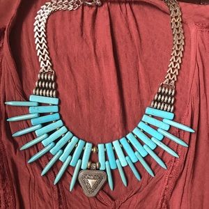 Teal Boho Necklace