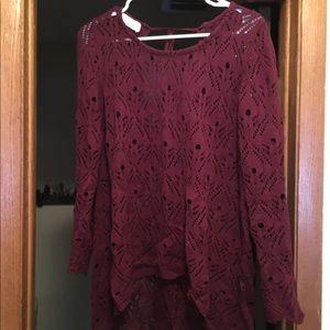 NWOT Grace & Lace Pontielle Tie back sweater