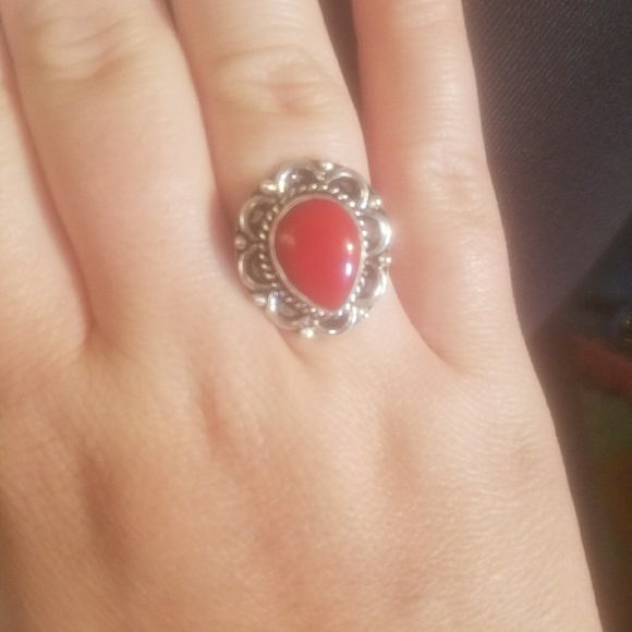 Red Coral ring - Picture 1 of 1
