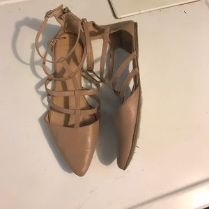 Charlotte Russe Beige pointed toe sandals