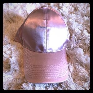 Light pink satin hat