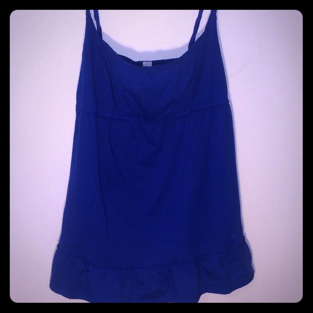 Lilu royal blue baby doll style tank