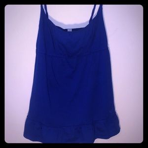 Lilu royal blue baby doll style tank
