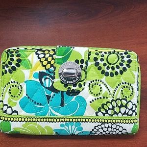 Vera Bradley accordion wallet  in limes up