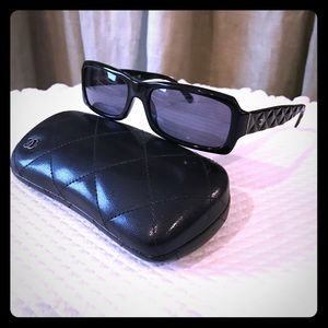 Never worn authentic Chanel sunglasses