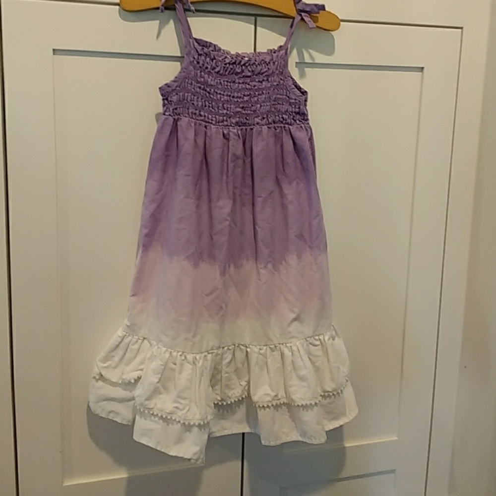 Girls Summer Ombre Smocked Tank Dress Size 2T 100% Cotton