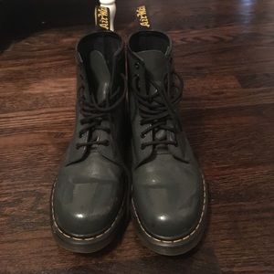 Slightly worn Patent Leather Doc Martens