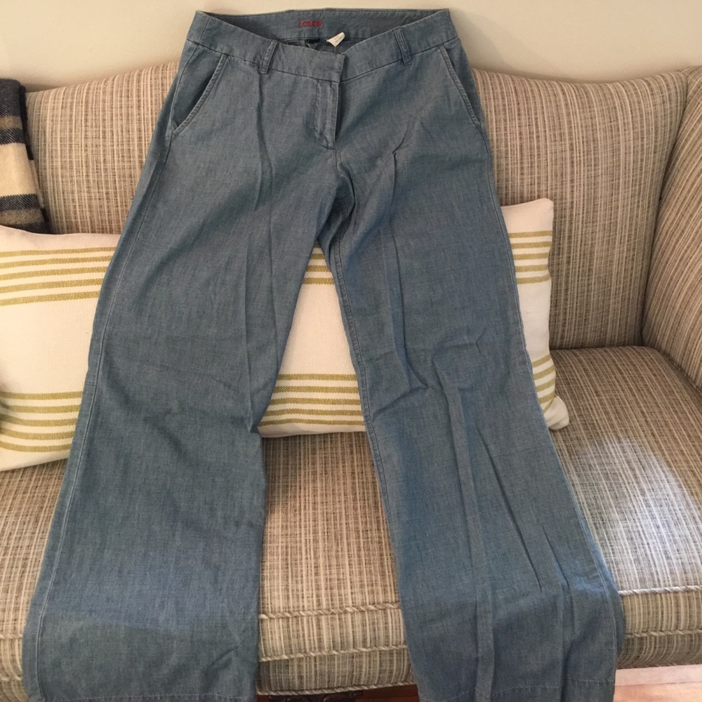 J. Crew wide-leg jeans/pants