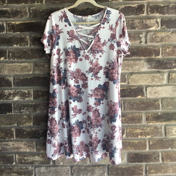 Love Fire Dresses & Skirts - Cross Front Floral Dress