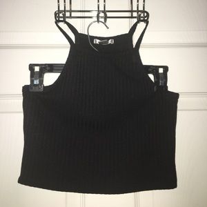 Black crop top