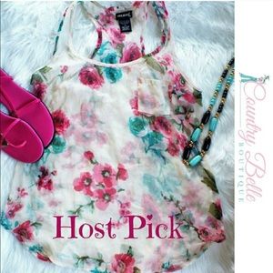 Wet seal floral tank top