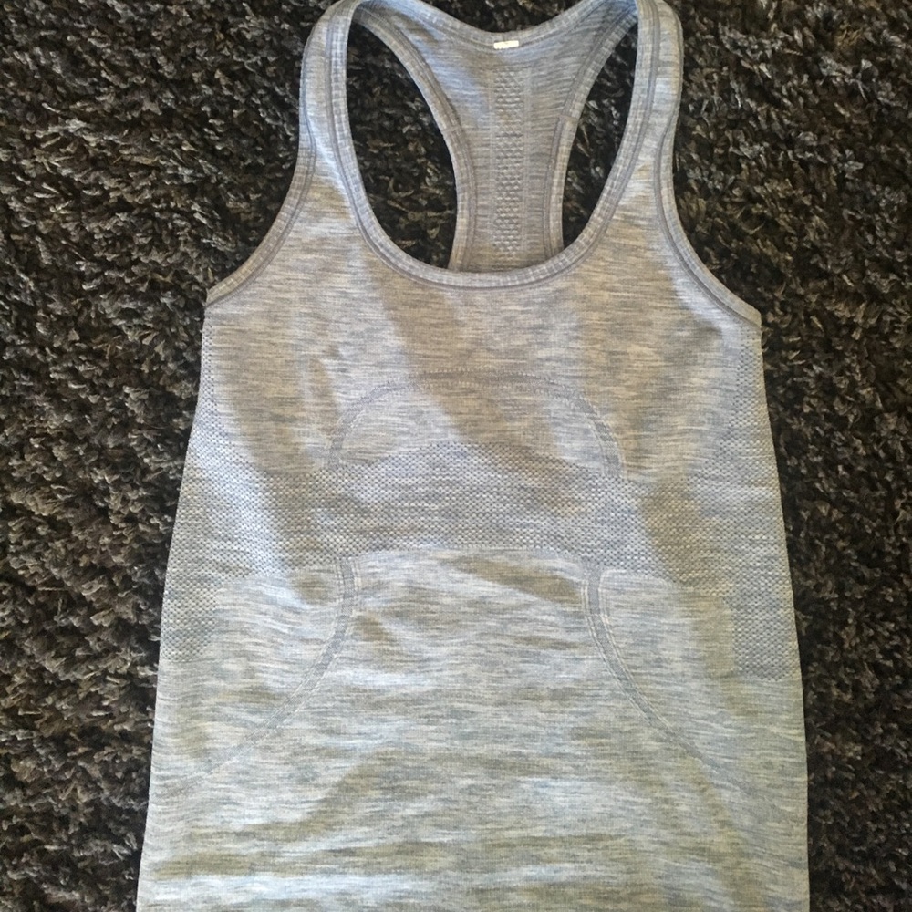 blue/grey LULULEMON tank top size 6
