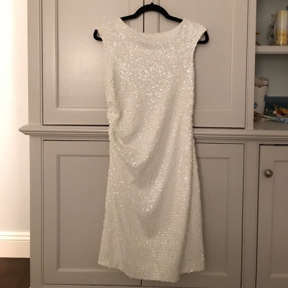 David Meister white sequin dress - Picture 2 of 4