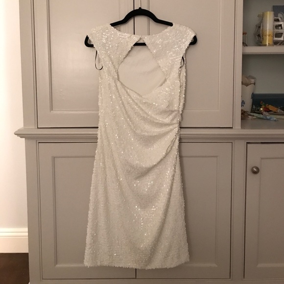 David Meister white sequin dress - Picture 3 of 4