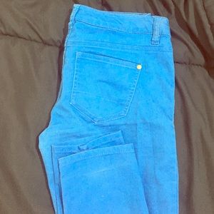 Fire bright blue jeans