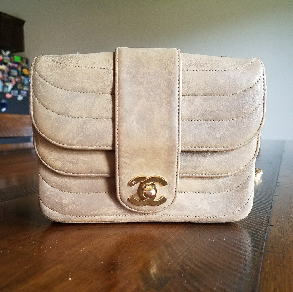 Chanel Double Flap Mini Square