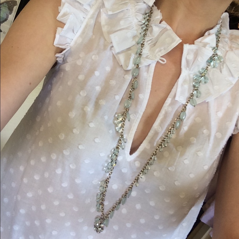 J. Crew Disco-ball + Beades Long Necklace