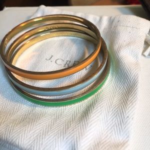 J. Crew thin bangle bracelets