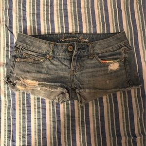 American Eagle low rise jean shorts