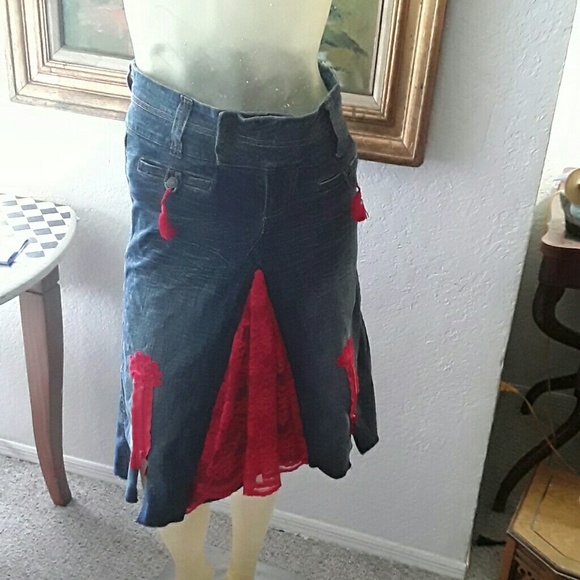 skirt made from jeans
