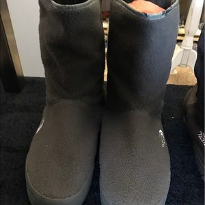 North Face Fleece Boots - Olive - 10