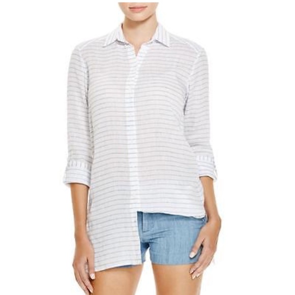 Alice + Olivia Tops - ALICE & OLIVIA 'Otis' stripe button up shirt
