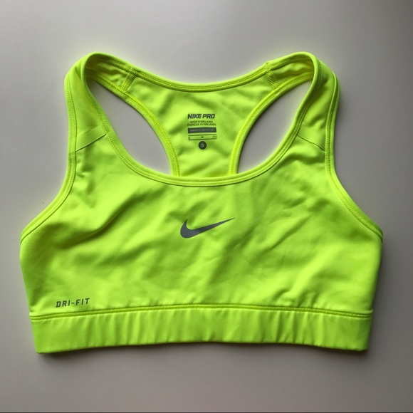 Nike Other - Nike sports bra in neon green/yellow in S