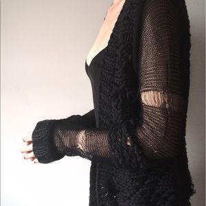 Helmut Lang Rare Disintegrating Cardigan Small