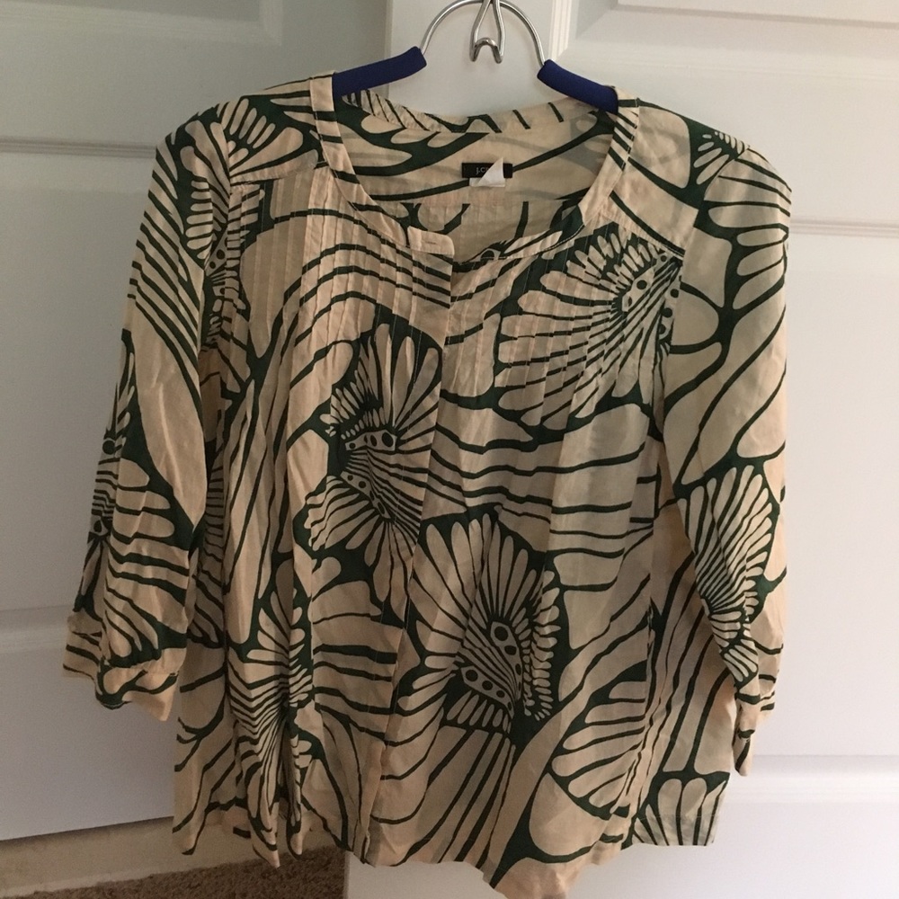 J.Crew Cotton Voile Blouse size small