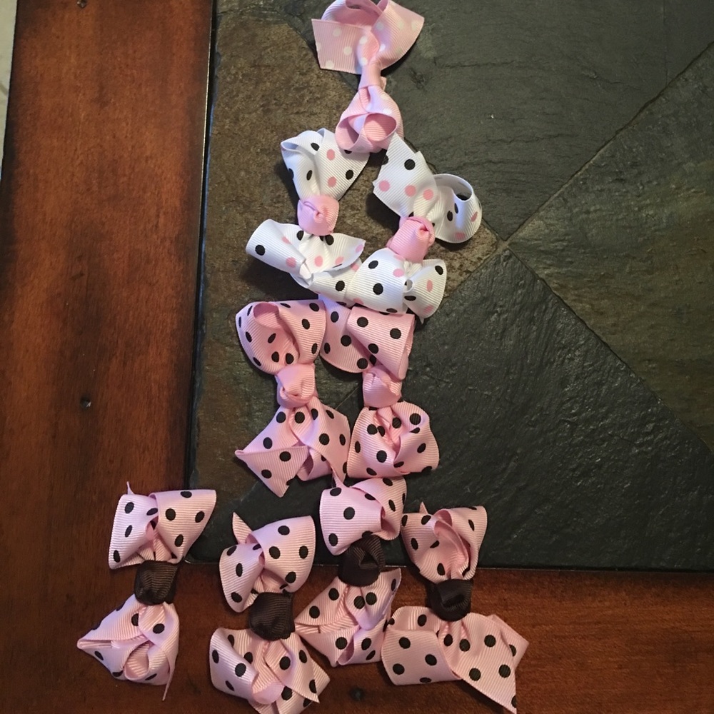 POLKA DOT BOWS FOR GIRLS