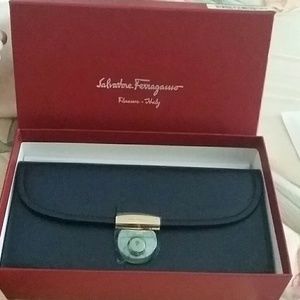 Salvatore Ferragamo Navy Wallet 24hr  sale