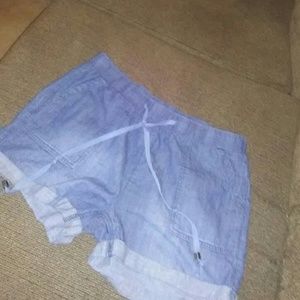 Large denim shorts
