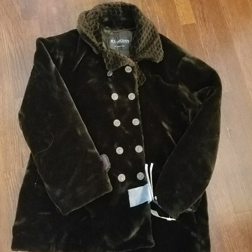 ST  John's faux fur coat