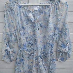 Women's Motherhood Maternity Floral Top Size M