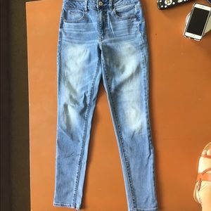 AEO 'super stretch' hi-rise jeggings