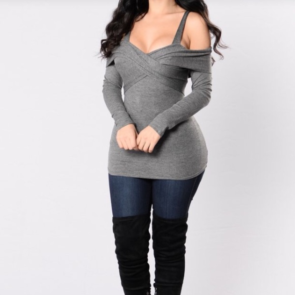 Fashion nova wrap top